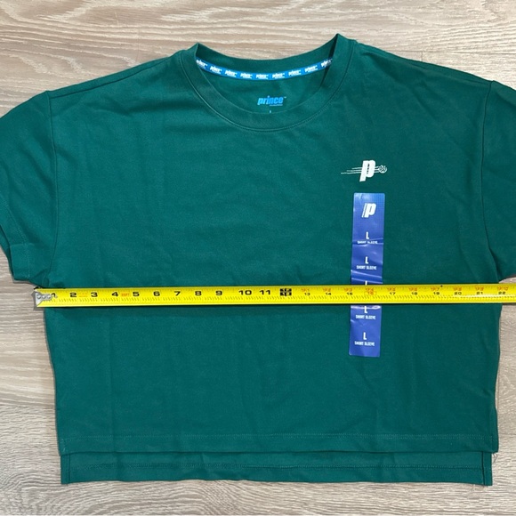 Prince Pickleball Women’s Short Sleeves Cropped T-Shirt Green - Picture 6 of 8